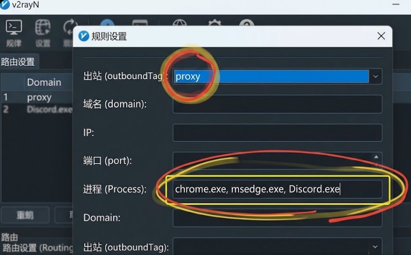 v2rayN 进程级路由分流配置教程：指定特定软件或独立游戏进程走代理实操